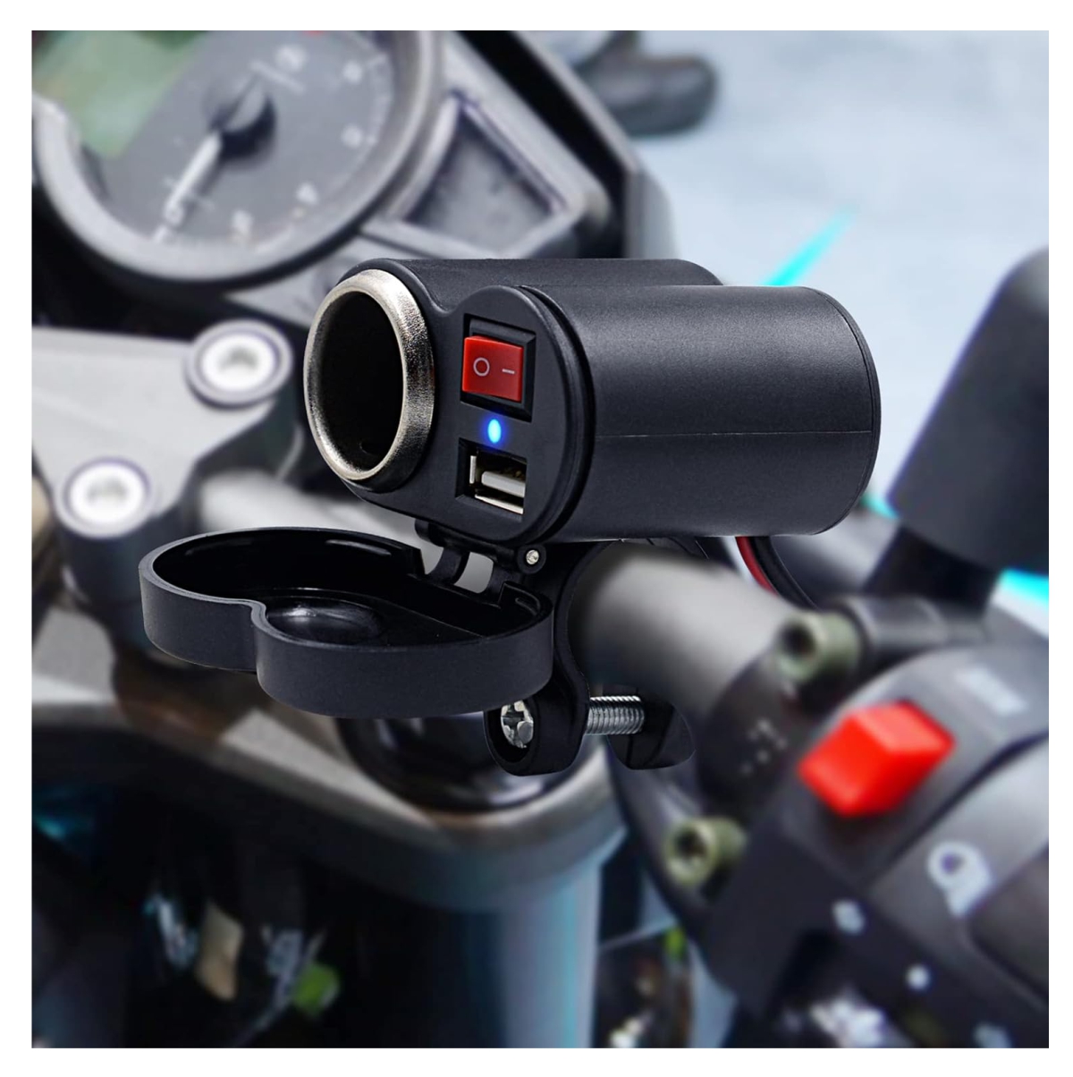 Miniatura 7 de Holder Moto HL-69 + Cargador Cigarrera